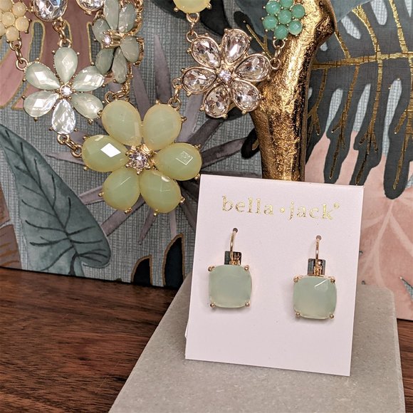 💚 Statement Necklace Bracelet Earring SET - Picture 6 of 16